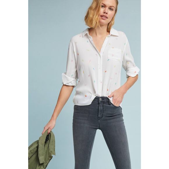 Rails Summertime Buttondown White - S - Picture 1 of 4